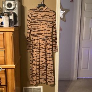 Wild Fable Sheer Tiger print dress